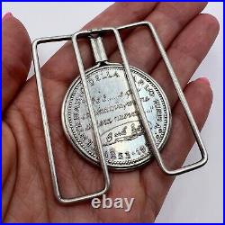 Manual Clip Coin Vintage Silver 800 Small Money Collectible Souvenir Italy 1950s
