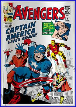 Marvel Comics Avengers #4 Silver Foil 1 Oz. Capt. America 2nd In Series