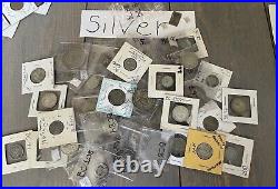 Massive Foriegn Coin Lot Lots of Silver, Various Dates & Countries, Bank Notes