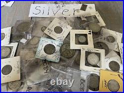 Massive Foriegn Coin Lot Lots of Silver, Various Dates & Countries, Bank Notes