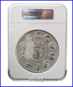 Mexico $100 Pesos, 1 kg Silver ProofLike Coin, 2011, Mint, Aztec Calendar NGC PL-69