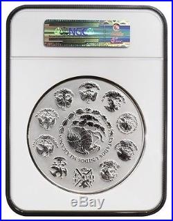 Mexico $100 Pesos, 1Kilo Silver ProofLike Coin, 2012, Mint, Aztec Calendar NGC PL-70