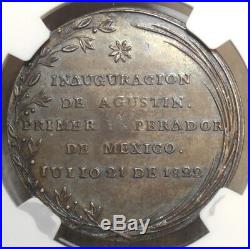 Mexico 1822 Proclamation Medal, Iturbide, Grove 490b, CHOICE Almost Uncirculated