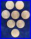Mexico 1939-1945 50 Centavos Silver Coins, Mostly Uncirculated, Lot Of (8)