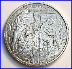Mexico 1946? Pure Silver Medal? 400 Anniversary Mines Of Zacatecas? Scarce