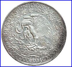 Mexico 2 Pesos Mo 1921 Centennial of Independence, KM# 462