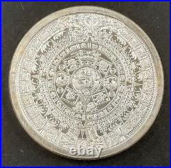 Mexico 5 ounce Aztec Calendar. 999 fine silver coin