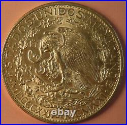 Mexico Silver Beautiful 2 Pesos 1921 High Grade. Lustrous