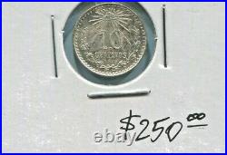 Mexico Spectacular Historical Silver 10 Centavos, 1925/3, Km# 431