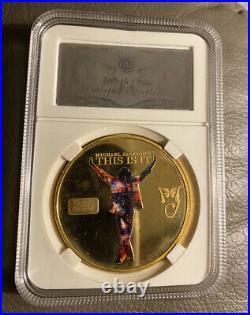 Michael Jackson's This Is It 24k Gold Plated Limited Edition Collectors Coin