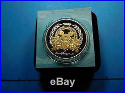 Mickey Mouse Disney 2000 It's A Small World Convention 999 Silver Coin 500 Made