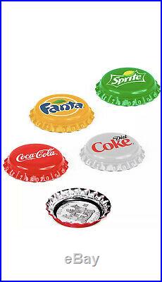 NEW 2020 Coca-Cola Vending Machine Silver 4-coin set SpriteFantaDiet Coke