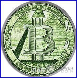 NEW WORLD ORDER BITCOIN 1 Oz Silver Coin 2$ Niue 2024