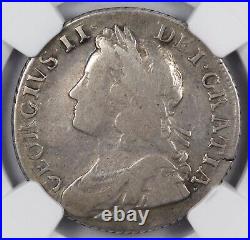 NGC F12 1736/5 Great Britain Shilling Silver Coin 1S ESC-1199A