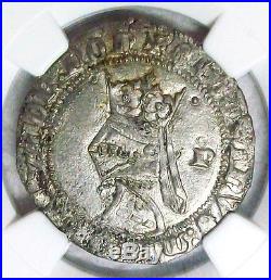 Nd(1367-1383) Portugal Fernando I Silver Barbuda Ngc Ms-61 High Grade Scarce