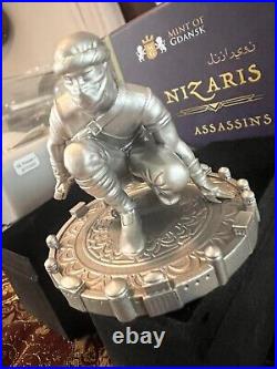 Niue $10 NZD 2022 Assassins Statue Nizaris 5 oz Sterling Silver 200 made RARE
