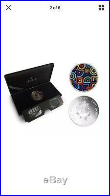 Niue 2015 1oz Silver Coin Chromadepth 3D Glasses World Premiere by ART MINT