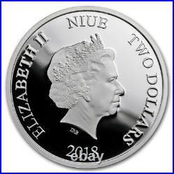 Niue -2018- 1 OZ Silver Proof Coin- Disney Villains Maleficent