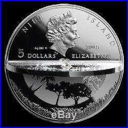 Niue 2019 3D Creation Of The World 2 oz Silver Coin