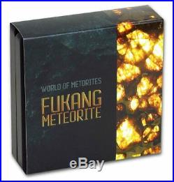 Niue FUKANG series WORLD OF METEORITES $5 Silver Coin 2019 Meteorite inlay 2 oz