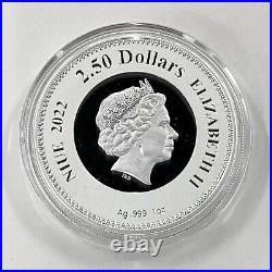 Niue Island 2022 2.5 Dollar Commemorative coin of Queen Elizabeth II silver coin