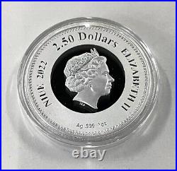 Niue Island 2022 2.5 Dollar Commemorative coin of Queen Elizabeth II silver coin