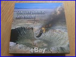 Niue Islands 2014- Canyon Diablo Meteorite, $1, ONLY 666 MADE! Antique, + box