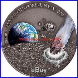 Niue Islands 2015- Lunar Meteorite NWA 5000, $1, ONLY 500 MADE! Moon Meteorite
