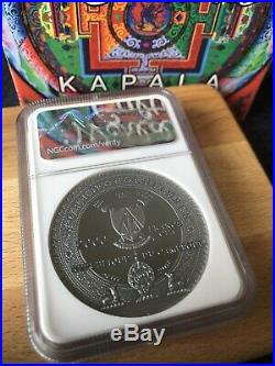 PF 70 Antiqued 2018 Cameroon 2000 Francs World Cultures KAPALA 2 Oz Silver Coin