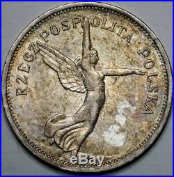 Poland 5 zlotych 1928 Nike Winged Victory