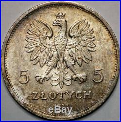 Poland 5 zlotych 1928 Nike Winged Victory