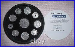Pure Silver 925 10 Coins Of The Greek Nation 1819 1930 Rare Collection