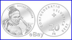Roger Federer 20 CHF Silver Coin / Silbermünze 2020 (Kauf Bestätigt)