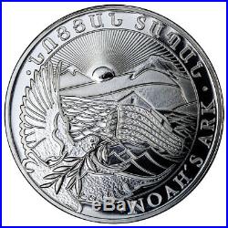 Roll of 20 2018 Armenia 1 oz Silver Noah's Ark 500 Dram Coins GEM BU SKU51639
