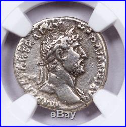Roman Empire, Silver Denarius of Hadrian (AD 117-138) NGC VF SKU52255