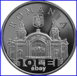 Romania 10 lei silver proof coin establishment Romanian Opera in Cluj BNR 2019