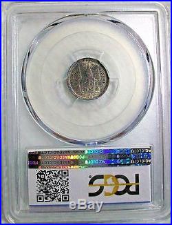 Rs121(1902) Thailand Rama V Silver Fuang (1/8 Baht) Pcgs Ms-62 L@@k