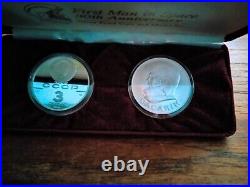 Russia 1991 30th Anniversary 1st Man in Space 3 Rubles Silver Prf. WithCosmo Medal
