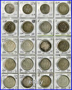 Russia Lifetime OLD Coin Collection Lot of 3,523 Coins Silver Copper KWC $75,000