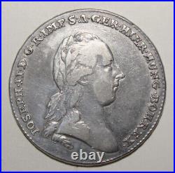 S3 Austrian Netherlands Kronenthaler 1789 Extremely Fine + Large Silver Coin