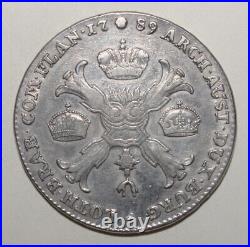 S3 Austrian Netherlands Kronenthaler 1789 Extremely Fine + Large Silver Coin