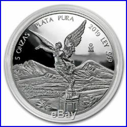 SALE PROOF LIBERTAD MEXICO 2019 5 oz Proof Silver Coin in Capsule