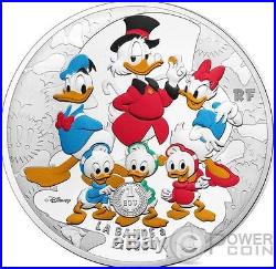 SCROOGE MCDUCK Bande a Picsou Disney 5 Oz Silver Coin 50 Euro France 2017