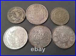 SILVER COIN LOTS SOME OLD WORLD COINS 1807! To 2014! 6 SILVER COLLECTIBLES