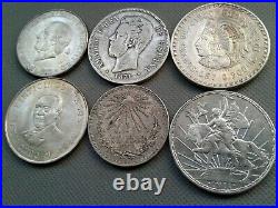 SILVER COIN LOTS SOME OLD WORLD COINS 1871! To 1972! 6 SILVER COLLECTIBLES