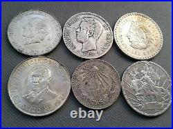 SILVER COIN LOTS SOME OLD WORLD COINS 1871! To 1972! 6 SILVER COLLECTIBLES