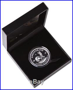 SOUTH AFRICAN SILVER KRUGERRAND 2017 1 oz Pure Silver Proof Coin COA and BOX