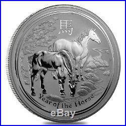 Sale Price 2014 1 Kilo Silver Lunar Year of The Horse BU Australian Perth Mint