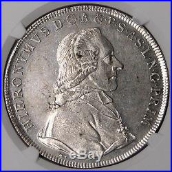 Salzburg 1796 Hieronymus Silver Thaler NGC MS62