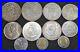 Set of 11 Different Old Mexico Silver 1 Peso Coins 1871-2000